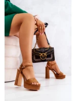 Dámské elegantní sandály Big Star - hnědé Dámské elegantní sandály Big Star - hnědé