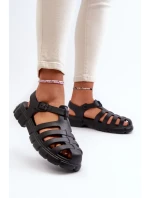 Dámské pěnové římské sandály Black Gasaria Dámské pěnové římské sandály Black Gasaria