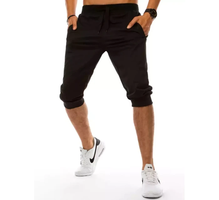 Pánské černé teplákové šortky FashionStreet SX1534