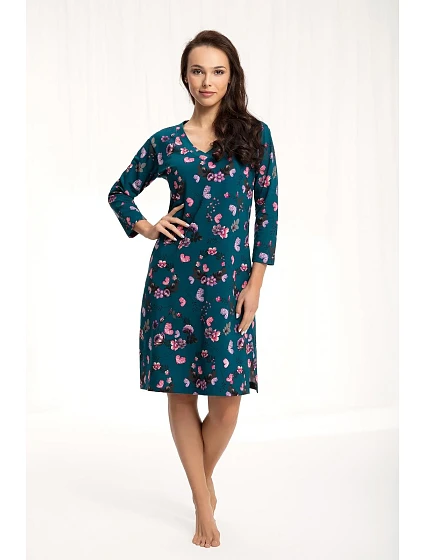 Dámská noční košile Luna 072 3/4 M-2XL Dámská noční košile Luna 072 3/4 M-2XL