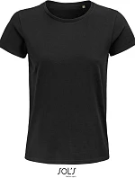 SOL'S Pioneer Women Dámské tričko z bio bavlny 25.3579 deep black