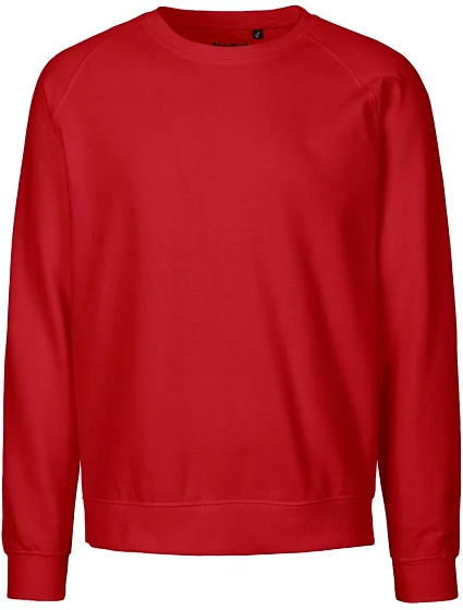 Neutral O 63001 Unisex raglánová mikina z bio bavlny 77.6301 red Neutral O 63001 Unisex raglánová mikina z bio bavlny 77.6301 red