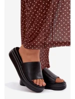 Dámské nazouváky na platformě Černé model 21918978 - Boto