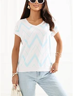 Bluzka RV BZ model 22107627 mietowy - FPrice Bluzka RV BZ model 22107627 mietowy - FPrice