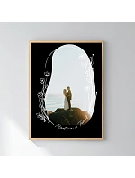 Personalizovaný magický fotoobraz v rámu - 30x40 - květinové orámování 