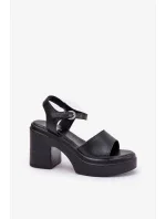 Sandály na podpatku model 209922 Step in style Sandály na podpatku model 209922 Step in style