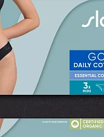 sloggi GO Daily Cotton Mini 3P - BLACK - SLOGGI BLACK - SLOGGI