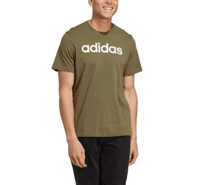 Tričko adidas Essentials Single Jersey s lineárním vyšívaným logem M IC9280