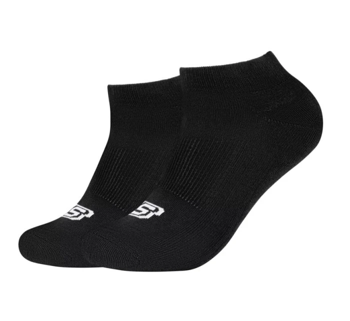 Skechers 2PPK Basic Cushioned Sneaker Socks SK43024-9999 Black 39-42 Skechers 2PPK Basic Cushioned Sneaker Socks SK43024-9999 Black 39-42