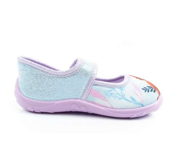 model 21394664 dětská obuv baleríny pantofle na suchý zip pantofle - Leomil