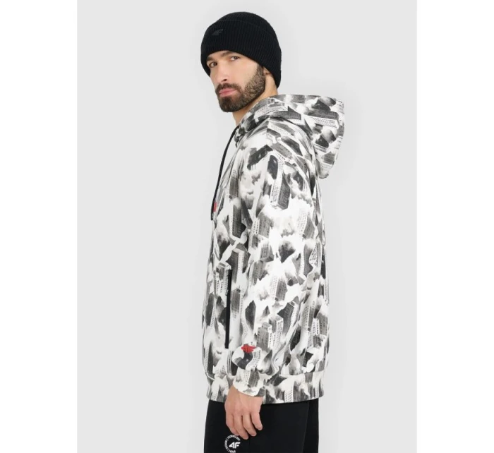 Pánská volná mikina s kapucí 4F 4FRAW25TSWSM2569-91A