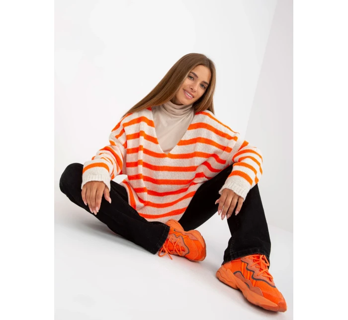 Dámský svetr TW SW BI M59 oranžový