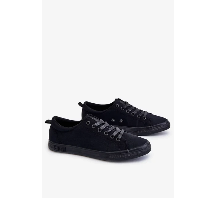 Dámské hladké nízké tenisky Big Star LL274057 Černá