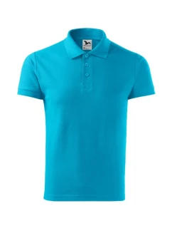 Cotton Heavy polokošile pánská tyrkysová