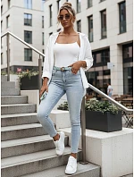 Dámské džínové úzké kalhoty se srdíčky JENIVIA blue FashionStreet UY2482