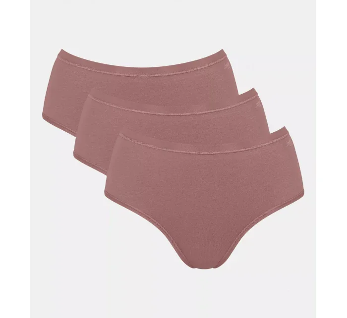 Dámské kalhotky GO Daily Cotton Midi 3P - BROWN - sv. hnědé 1141 - SLOGGI Dámské kalhotky GO Daily Cotton Midi 3P - BROWN - sv. hnědé 1141 - SLOGGI