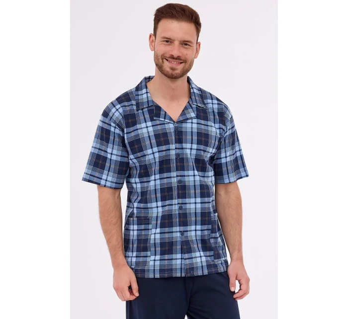 Pyžamo Cornette 318/52 cr/r 3XL-5XL pánské rozepínací