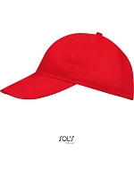 SOL'S Buffalo 6 panelová baseballová kšiltovka 25.8100 red SOL'S Buffalo 6 panelová baseballová kšiltovka 25.8100 red