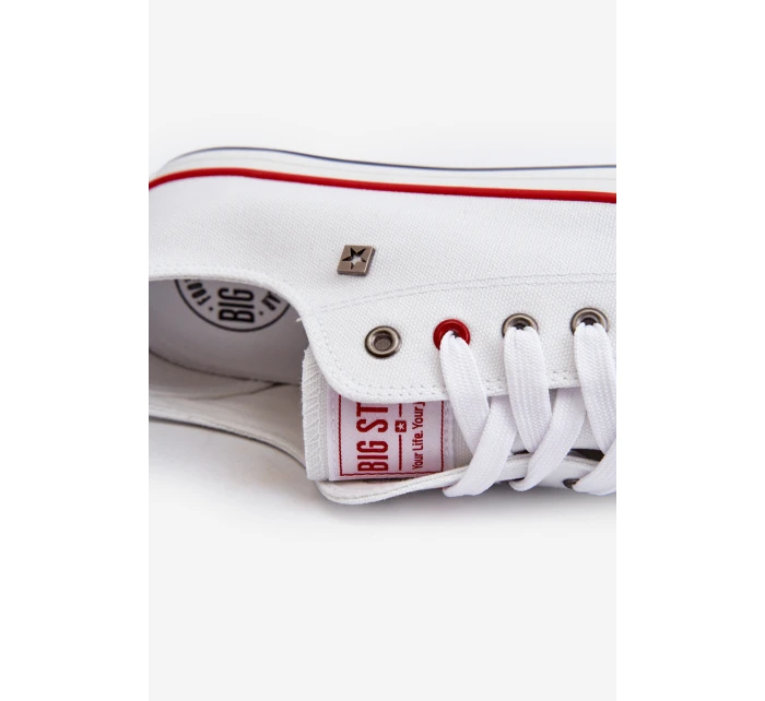 Pánské tenisky Big Star NN174301 HI-POLY SYSTEM Bílé Pánské tenisky Big Star NN174301 HI-POLY SYSTEM Bílé