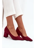 Dámské lodičky s na sloupku bordové model 21711452 - Boto Dámské lodičky s na sloupku bordové model 21711452 - Boto