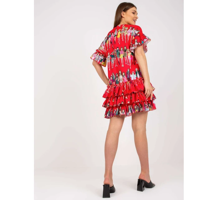 Sukienka CHA SK czerwony model 21091660 - FPrice Sukienka CHA SK czerwony model 21091660 - FPrice