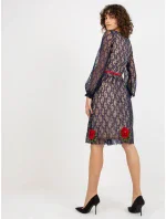 LK SK 507018 šaty.60P tmavě modrá LK SK 507018 šaty.60P tmavě modrá