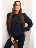 Svetr dámský z měkkého mohairu granátový