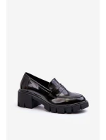 Dámské mokasíny na masivním podpatku Big Star model 21653905 Černé - Big Star Shoes