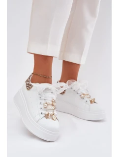 Dámské Tenisky Na Platformě S Bílé Panterka model 21699815 - Boto