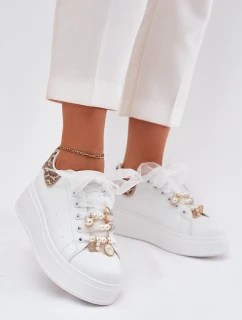 Dámské Tenisky Na Platformě S Bílé Panterka model 21699815 - Boto
