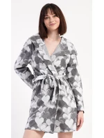 Dámský župan krátký s kapucí Srdce