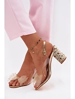 Sandály na podpatku model 229720 Step in style Sandály na podpatku model 229720 Step in style