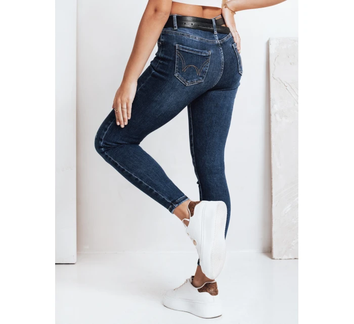 Dámské úzké džíny námořnická modř FashionStreet UY2817