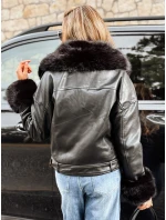 Dámská chlupatá bunda ramones černá FashionStreet TY5233