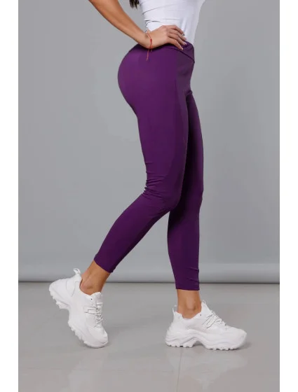 Tmavě fialové trekingové legíny model 18498129 - Therapy