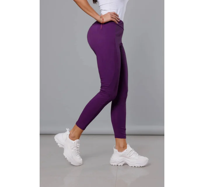 Tmavě fialové trekingové legíny model 18498129 - Therapy