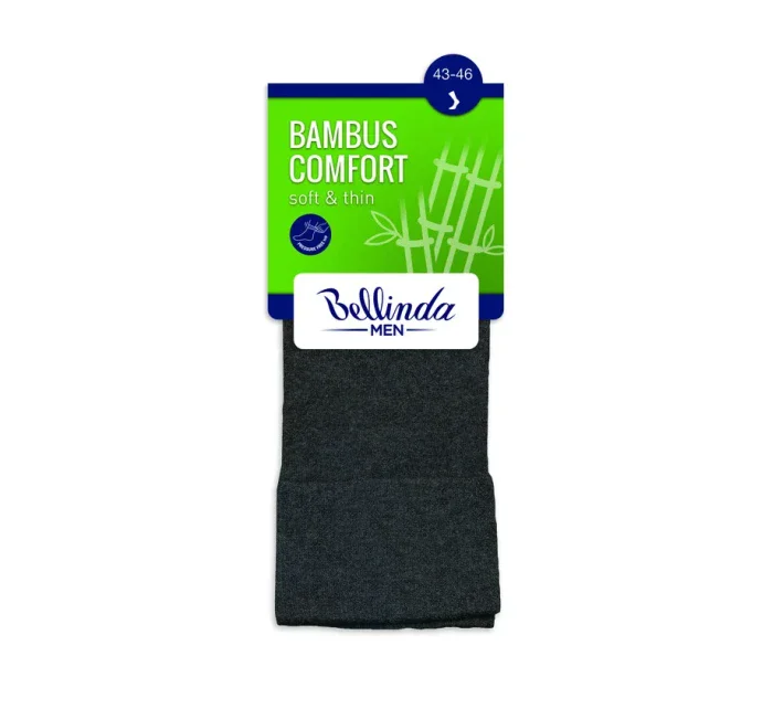 Bambusové klasické pánské ponožky BAMBUS COMFORT SOCKS - BELLINDA - hnědá