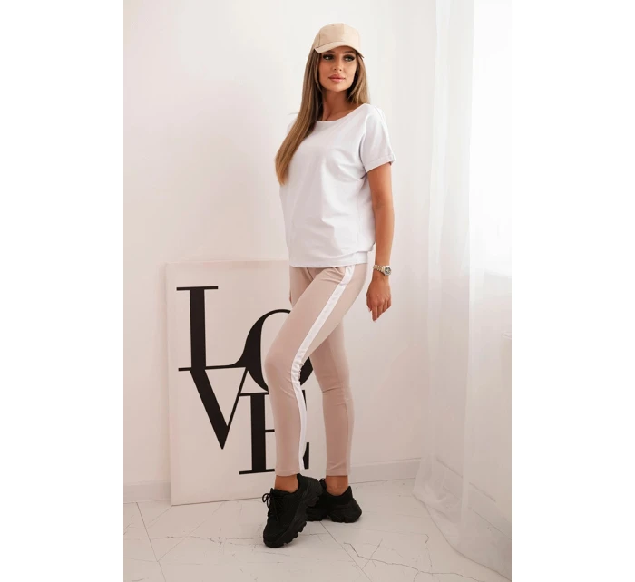 model 21770434 komplet halenka + kalhoty světle růžová - K-Fashion model 21770434 komplet halenka + kalhoty světle růžová - K-Fashion