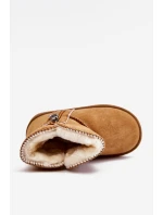 Dětské nazouvací zateplené sněhule Camel model 21605387 - Boto Dětské nazouvací zateplené sněhule Camel model 21605387 - Boto