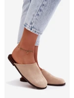 Dámské ploché béžové ekologické semišové model 21960862 - Boto