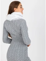 Tunelová šála AT KM model 21370637 bílá a černá - FPrice Tunelová šála AT KM model 21370637 bílá a černá - FPrice