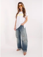 RV tričko TS A1206.84 bílá žlutá