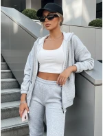 Dámská tepláková souprava AMILIA PREMIUM šedá FashionStreet AY0778