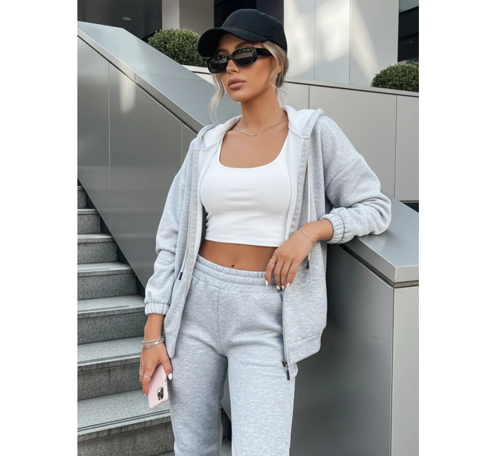 Dámská tepláková souprava AMILIA PREMIUM šedá FashionStreet AY0778
