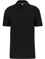 WK WK 270 Pánské pracovní piqué polo "Day-to-Day" 20.W270 black/orange WK WK 270 Pánské pracovní piqué polo "Day-to-Day" 20.W270 black/orange
