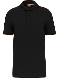 WK WK 270 Pánské pracovní piqué polo "Day-to-Day" 20.W270 black/orange