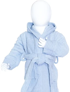 The One Towelling Baby Bathrobe Dětský župan 48.1007 light blue
