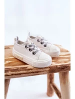 Dětské kožené tenisky BIG STAR model 21594822 Bílé - Big Star Shoes Dětské kožené tenisky BIG STAR model 21594822 Bílé - Big Star Shoes