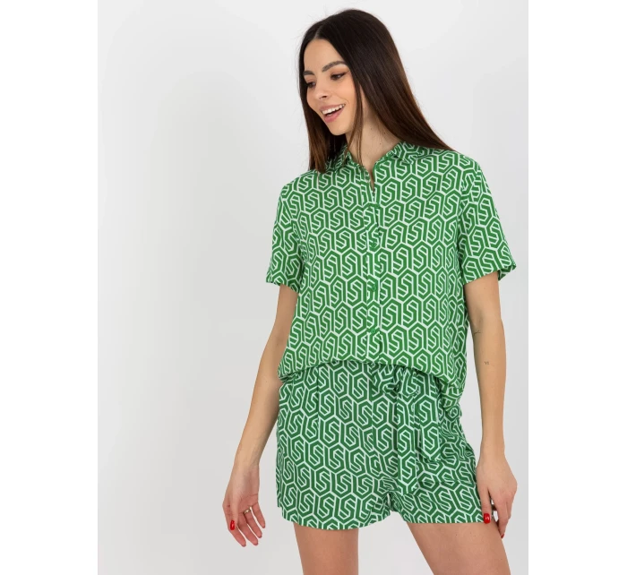 Dámská halenka model 18339303 zelená - FPrice Dámská halenka model 18339303 zelená - FPrice