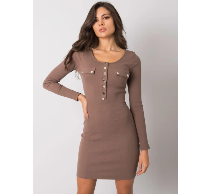 Šaty RV SK 5079 1.17P hnědá Šaty RV SK 5079 1.17P hnědá